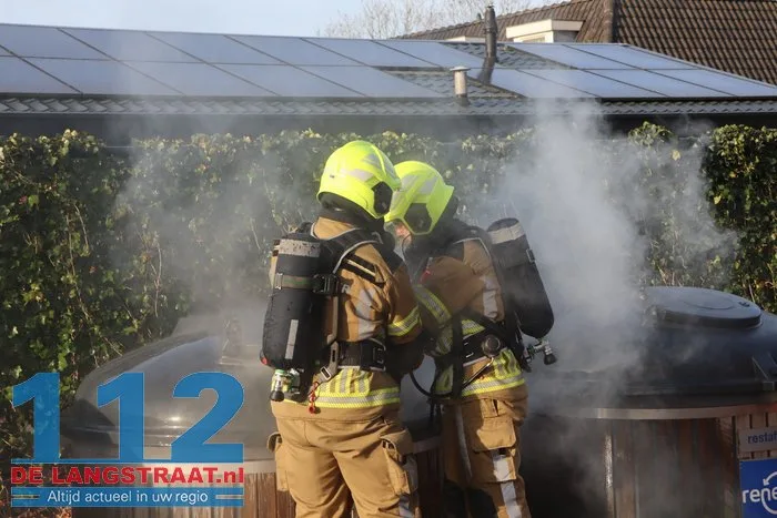 Ondergrondse afvalcontainer in brand Landal Kaatsheuvel 7 Ondergrondse afvalcontainer in brand Landal Kaatsheuvel 112 De Langstraat