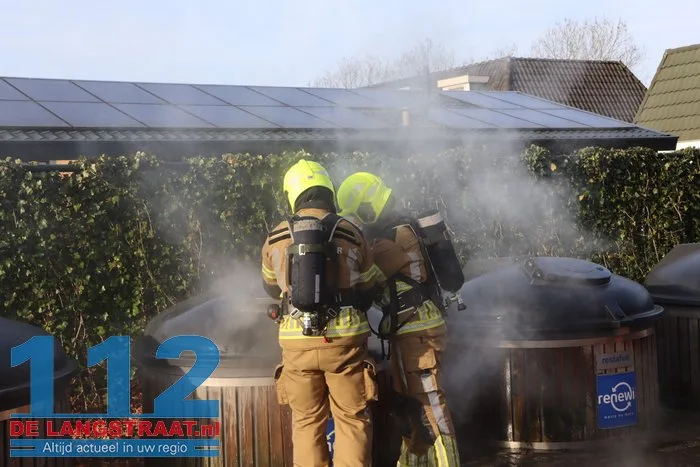 Ondergrondse afvalcontainer in brand Landal Kaatsheuvel 8 Ondergrondse afvalcontainer in brand Landal Kaatsheuvel 112 De Langstraat