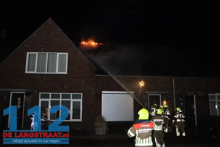 Uitslaande brand woning Loon op Zand 112 De Langstraat