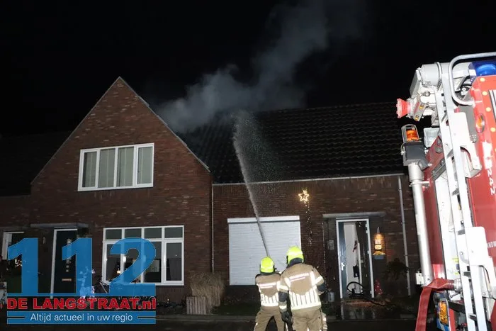 Uitslaande brand woning Loon op Zand 112 De Langstraat