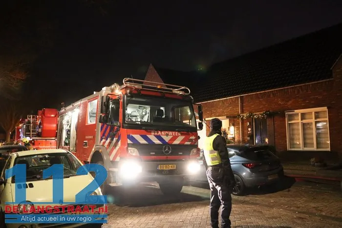 Uitslaande brand woning Loon op Zand 112 De Langstraat