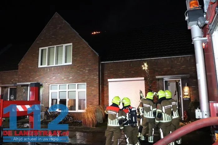 Uitslaande brand woning Loon op Zand 112 De Langstraat