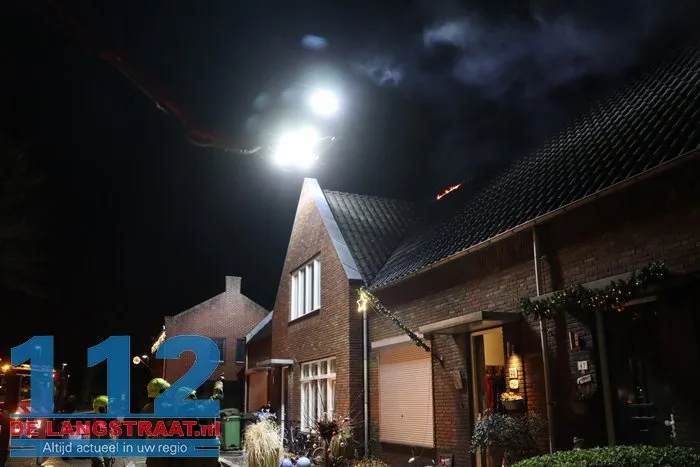 Uitslaande brand woning Loon op Zand 112 De Langstraat