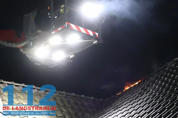 Uitslaande brand woning Loon op Zand 112 De Langstraat