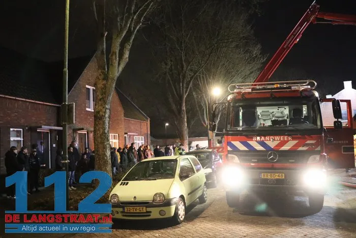 Uitslaande brand woning Loon op Zand 112 De Langstraat