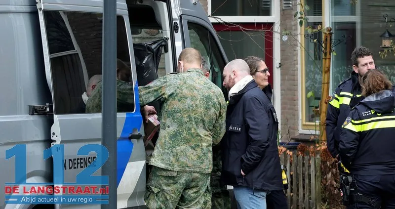 Onderzoek afgerond: EOD neemt explosief materiaal mee uit Diederikhof 2 Onderzoek afgerond: EOD neemt explosief materiaal mee uit Diederikhof 112 De Langstraat