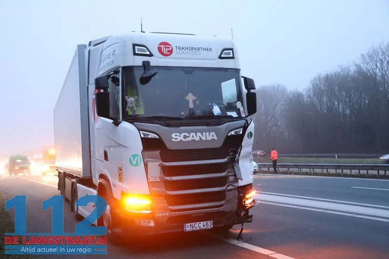 Flinke aanrijding op de A59 Waspik 112 De Langstraat