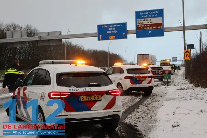Ongeval tussen twee auto's Midden-Brabantweg Kaatsheuvel 8 Ongeval tussen twee auto's Midden-Brabantweg Kaatsheuvel 112 De Langstraat