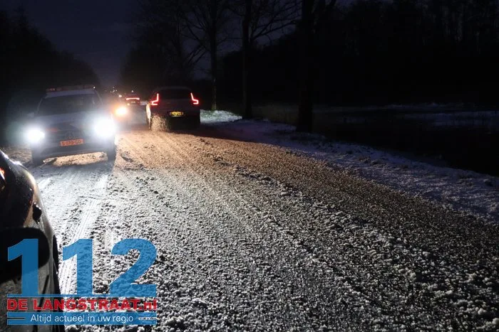 Auto door gladheid de sloot in Koesteeg Sprang-Capelle 112 De Langstraat