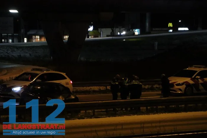 A59 Waalwijk richting Den Bosch afgesloten na ongevallen door extreme gladheid 112 De Langstraat