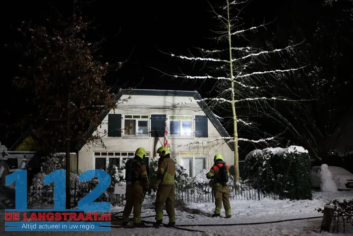 Brand in meterkast woning Hoofdstraat 's Gravenmoer 112 De Langstraat
