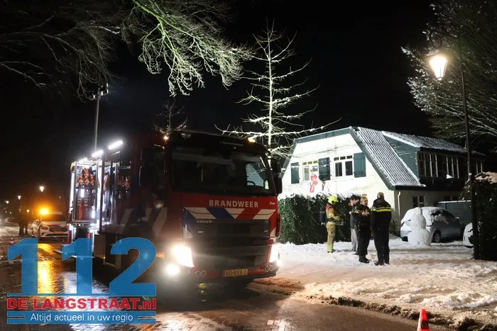 Brand in meterkast woning Hoofdstraat 's Gravenmoer 112 De Langstraat