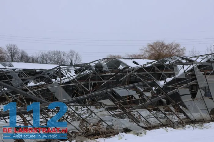 Kassen bezwijken onder sneeuw, levenswerk van Ilyas na 47 jaar verwoest 112 De Langstraat