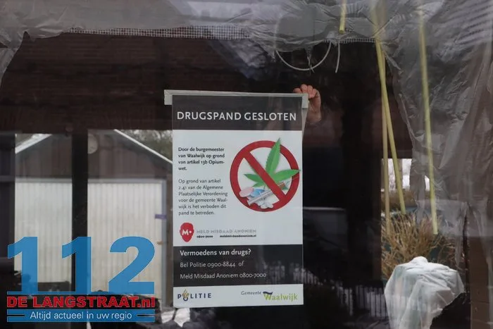 Cocaïnewasserij in Sprang-Capelle volledig ontruimd 112 De Langstraat