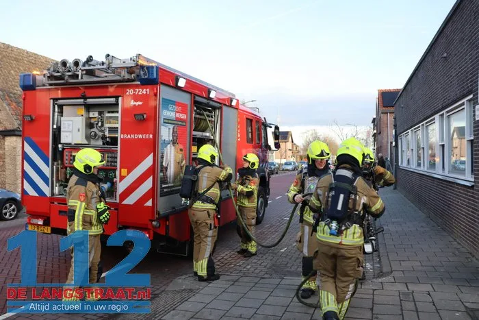 Brand in perscontainer bij Aldi Kaatsheuvel, woningen ontruimd 112 De Langstraat
