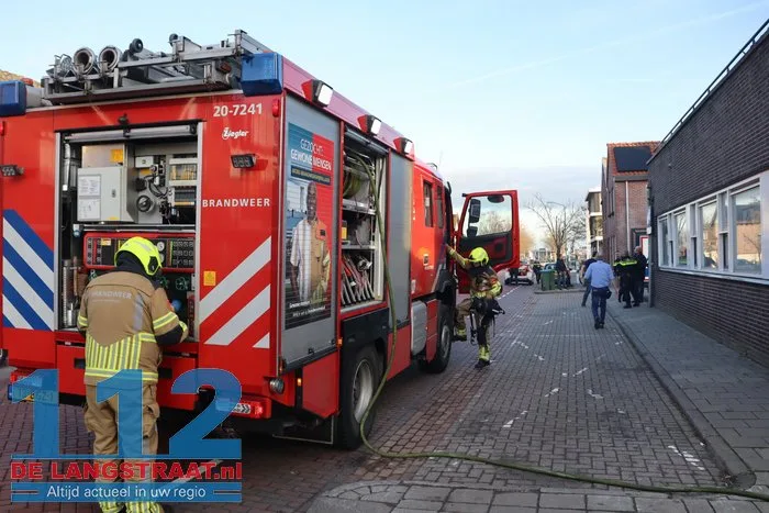 Brand in perscontainer bij Aldi Kaatsheuvel, woningen ontruimd 112 De Langstraat