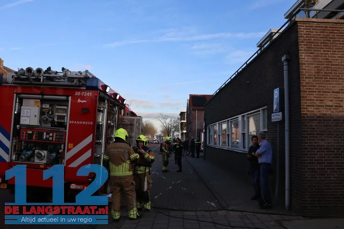 Brand in perscontainer bij Aldi Kaatsheuvel, woningen ontruimd 112 De Langstraat
