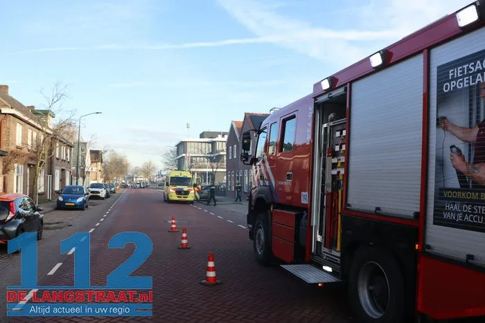 Brand in perscontainer bij Aldi Kaatsheuvel, woningen ontruimd 112 De Langstraat
