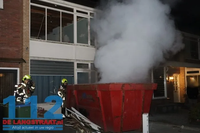 Brand in bouwcontainer Willem de Zwijgerlaan Kaatsheuvel 6 Brand in bouwcontainer Willem de Zwijgerlaan Kaatsheuvel 112 De Langstraat
