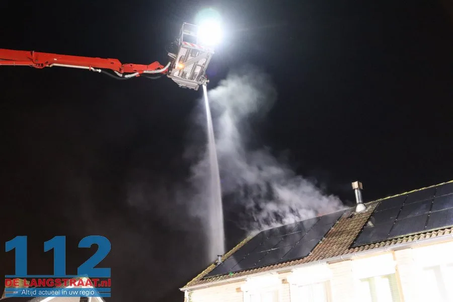 Middelbrand bij woning in Drunen door brand bij schoorsteen 11 Middelbrand bij woning in Drunen door brand bij schoorsteen 112 De Langstraat