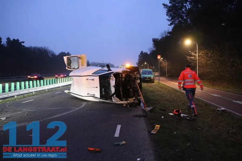 Ravage na ongeval Heideweg Loon op Zand 112 De Langstraat