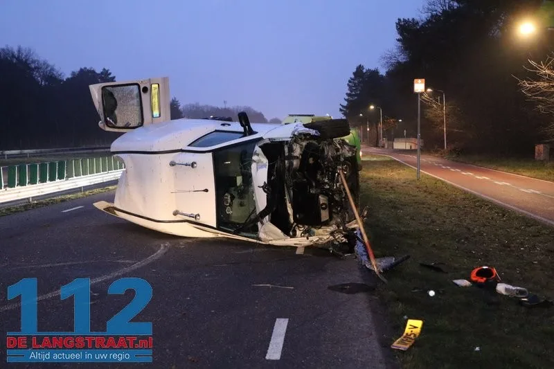 Ravage na ongeval Heideweg Loon op Zand 112 De Langstraat