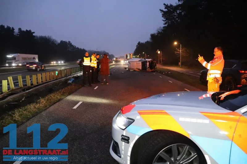 Ravage na ongeval Heideweg Loon op Zand 112 De Langstraat