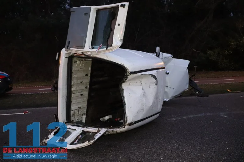 Ravage na ongeval Heideweg Loon op Zand 112 De Langstraat