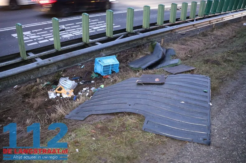 Ravage na ongeval Heideweg Loon op Zand 112 De Langstraat