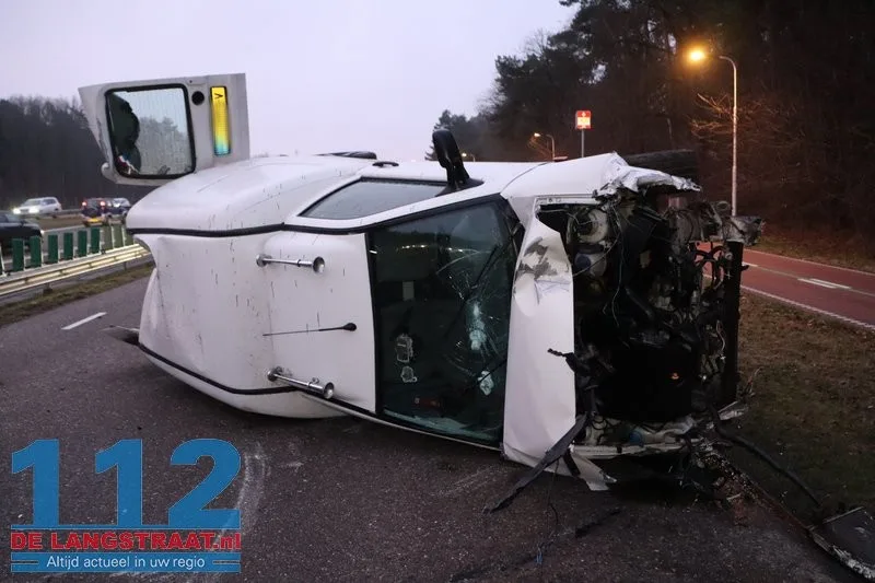 Ravage na ongeval Heideweg Loon op Zand 112 De Langstraat