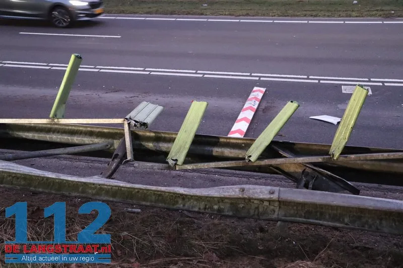 Ravage na ongeval Heideweg Loon op Zand 112 De Langstraat