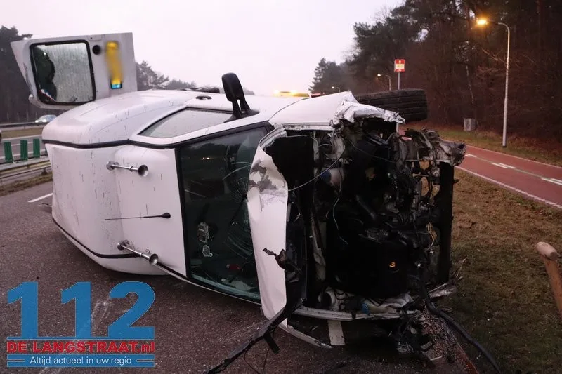 Ravage na ongeval Heideweg Loon op Zand 112 De Langstraat