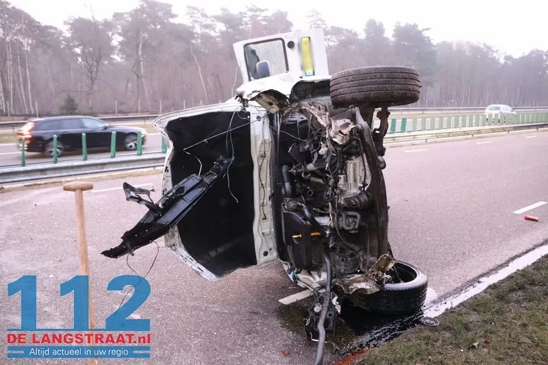 Ravage na ongeval Heideweg Loon op Zand 112 De Langstraat
