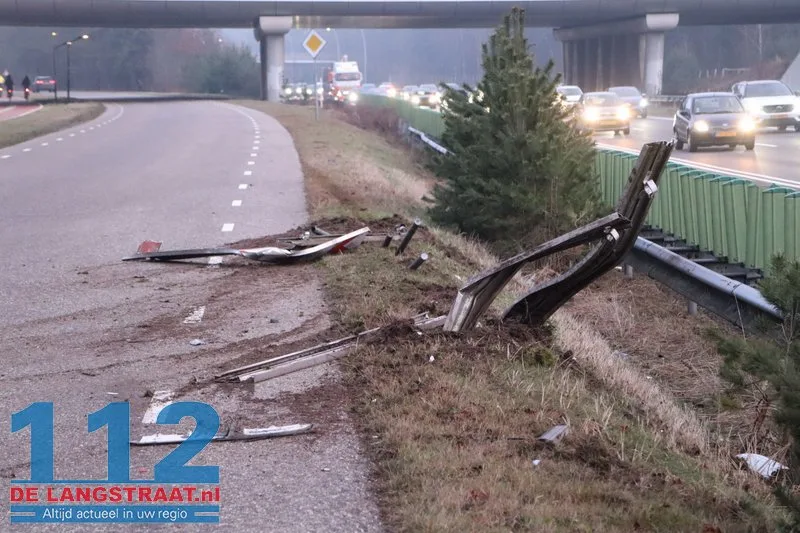 Ravage na ongeval Heideweg Loon op Zand 112 De Langstraat