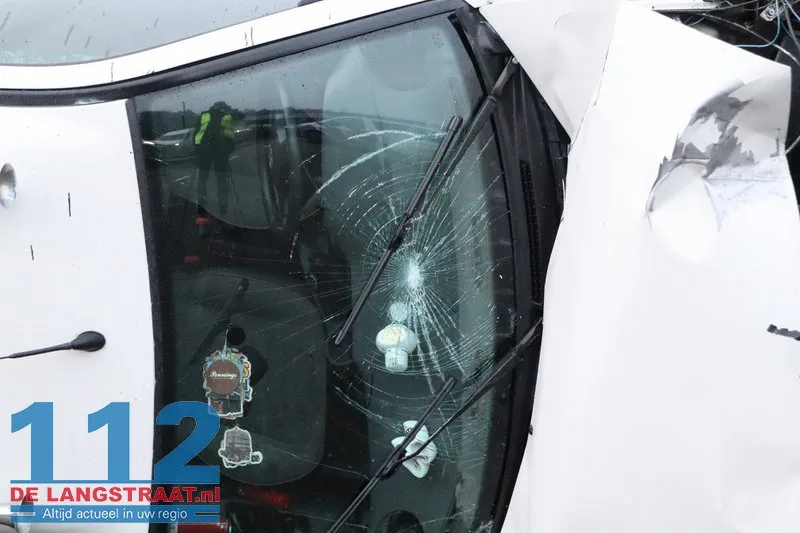 Ravage na ongeval Heideweg Loon op Zand 112 De Langstraat