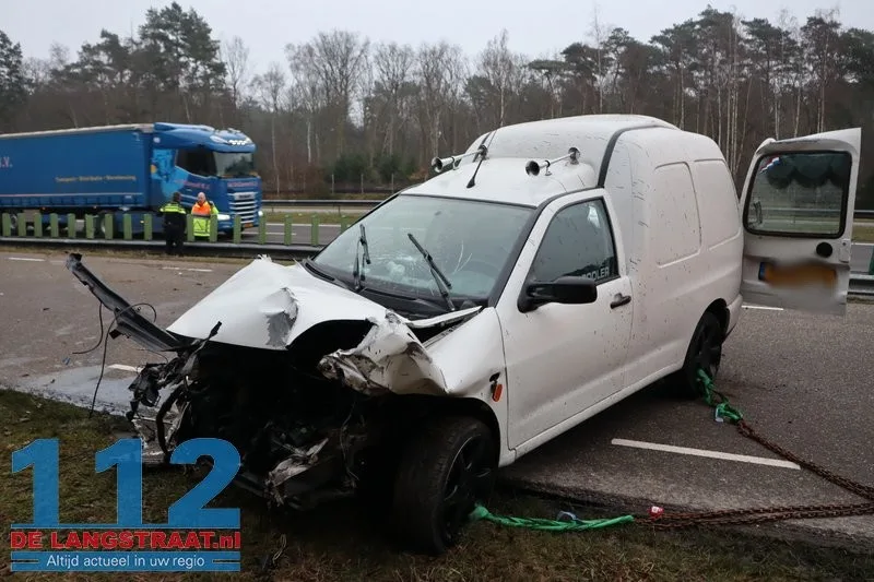 Ravage na ongeval Heideweg Loon op Zand 112 De Langstraat