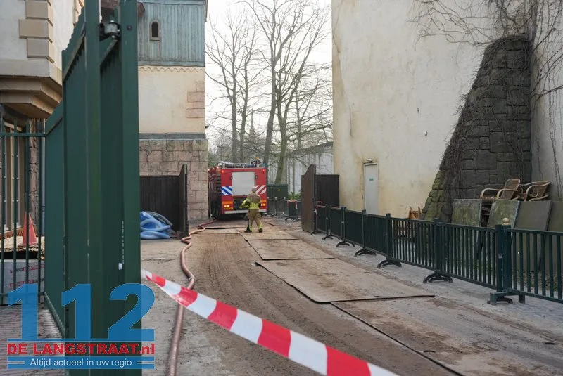 Brand bij Efteling tijdens sloopwerkzaamheden Ravelijn 112 De Langstraat