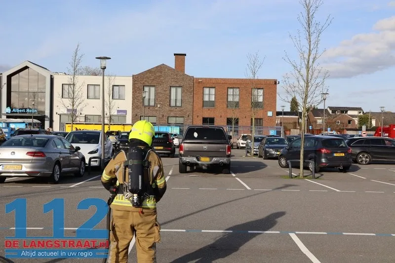 LPG-tank lekt in Kaatsheuvel: parkeerplaats en Albert Heijn tijdje dicht 112 De Langstraat