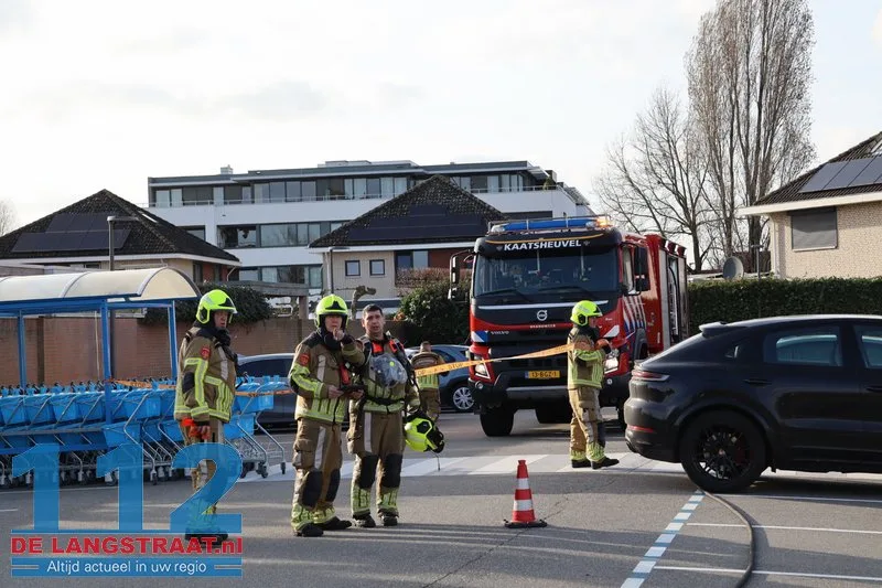 LPG-tank lekt in Kaatsheuvel: parkeerplaats en Albert Heijn tijdje dicht 112 De Langstraat