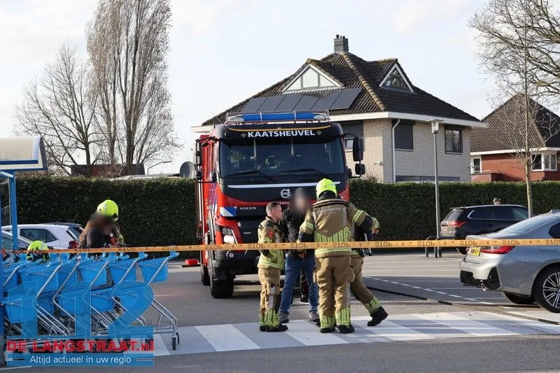 LPG-tank lekt in Kaatsheuvel: parkeerplaats en Albert Heijn tijdje dicht 112 De Langstraat