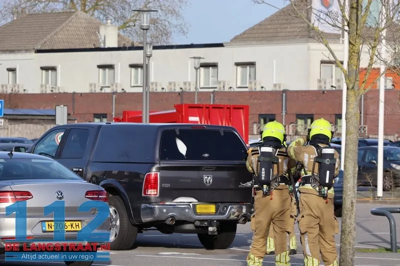 LPG-tank lekt in Kaatsheuvel: parkeerplaats en Albert Heijn tijdje dicht 112 De Langstraat