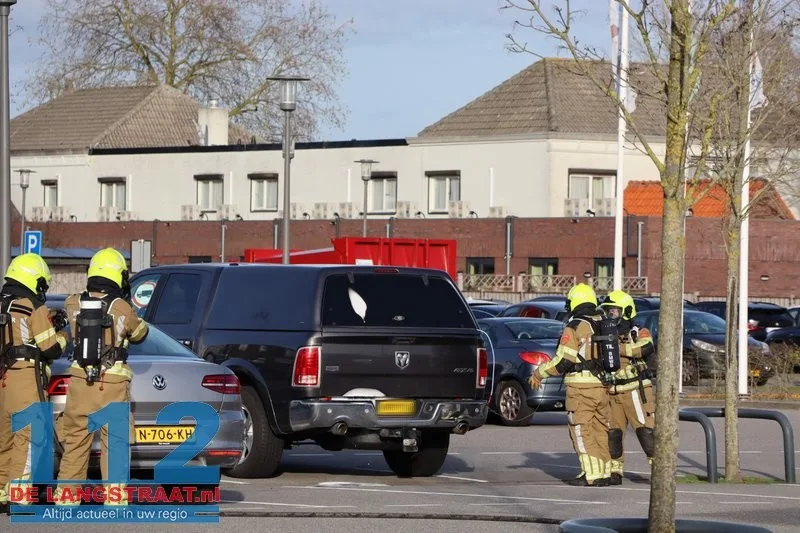 LPG-tank lekt in Kaatsheuvel: parkeerplaats en Albert Heijn tijdje dicht 112 De Langstraat