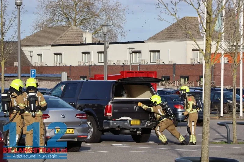 LPG-tank lekt in Kaatsheuvel: parkeerplaats en Albert Heijn tijdje dicht 112 De Langstraat