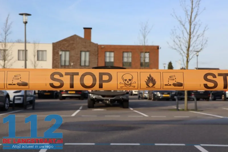 LPG-tank lekt in Kaatsheuvel: parkeerplaats en Albert Heijn tijdje dicht 112 De Langstraat
