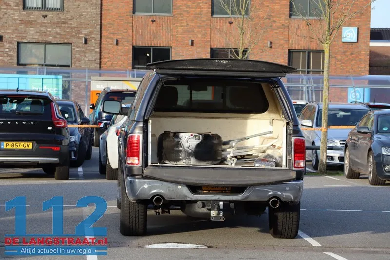 LPG-tank lekt in Kaatsheuvel: parkeerplaats en Albert Heijn tijdje dicht 112 De Langstraat