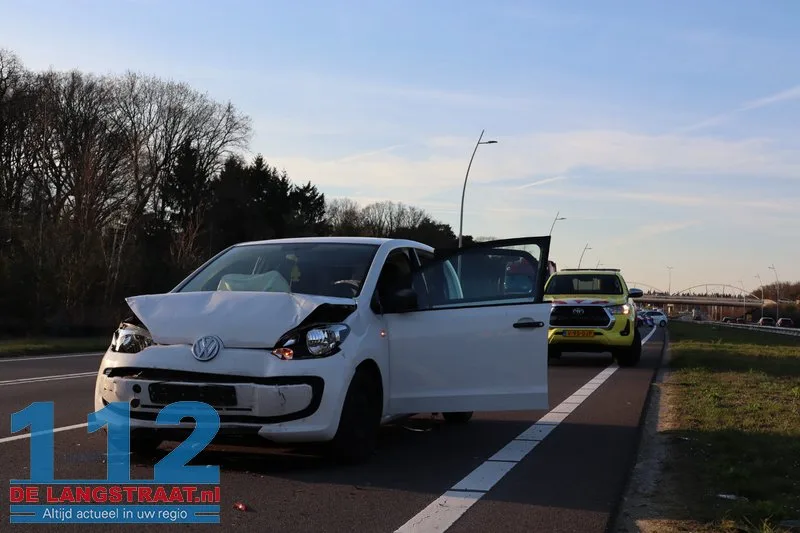 Auto’s botsen op Midden-Brabantweg in Loon op Zand, file tot aan de Efteling 112 De Langstraat