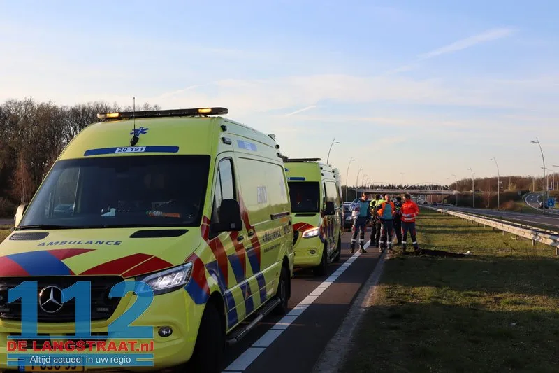 Auto’s botsen op Midden-Brabantweg in Loon op Zand, file tot aan de Efteling 112 De Langstraat
