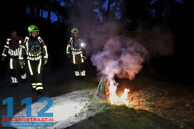 Brandweer blust brandje bij Kaatsheuvelse IJsbaan 3 Brandweer blust brandje bij Kaatsheuvelse IJsbaan 112 De Langstraat