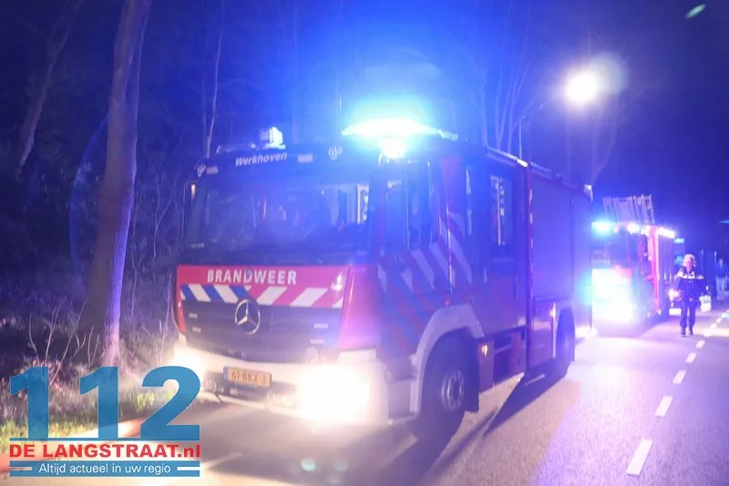 Grote brand in boerderij met rieten dak Loon op Zand 112 De Langstraat