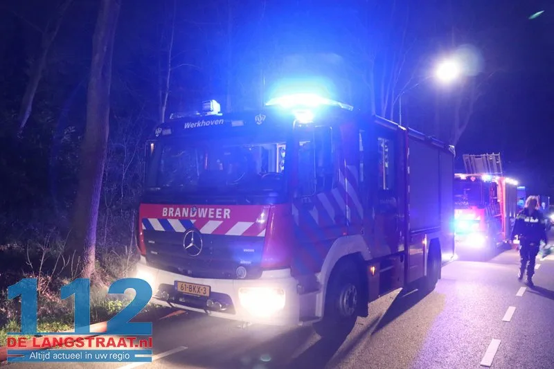 Grote brand in boerderij met rieten dak Loon op Zand 112 De Langstraat